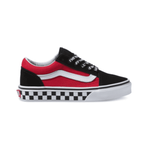 Vans gymp laag veter rood/zw