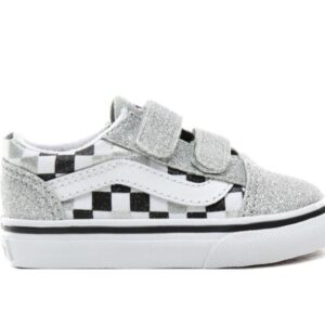 Vans laag klitband  zilver