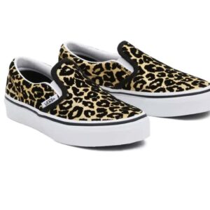 Vans slip on goud panter