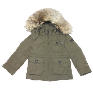 Woolich parka doorgestikt