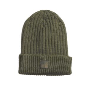 Woolrich muts label legergroen