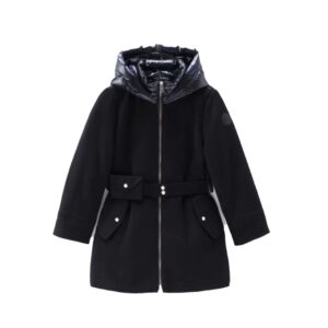 Woolrich wol/dons jas ceintuur