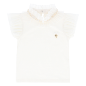 Angel F tshirt parelsrand