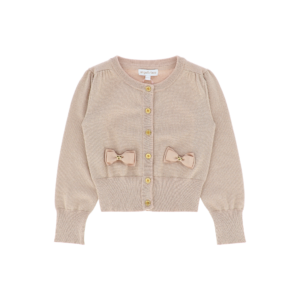 Angel F vest lurex goud strik