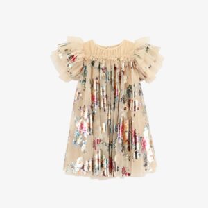 Angels F jurk metallic bloemen