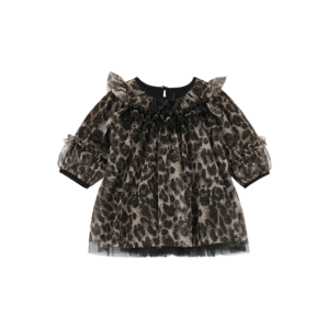 Angels F jurk tulle leopard