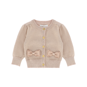 Angels F vest lurex goud strik