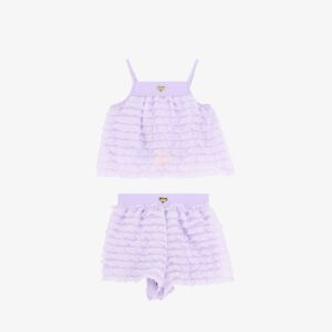Angels set singlet+short ruche