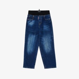 D2 Broek mix jeans en stof