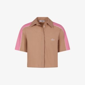 MSGM blouse met roze bies