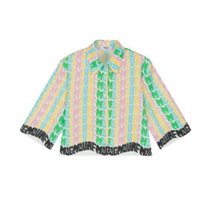 MSGM blouse multicolor logo