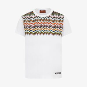 Missoni tshirt zigzag plisee