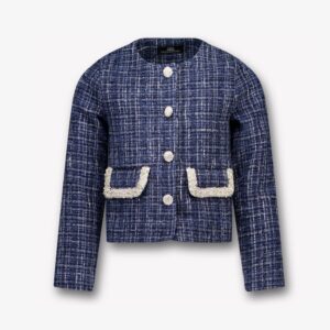 Prinsessefin tweed jasje