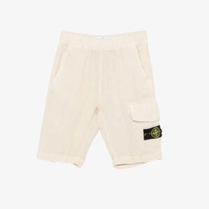Stone short linnen zak patch