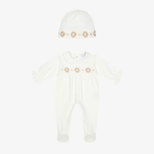 Deolinda boxpak+muts bloem