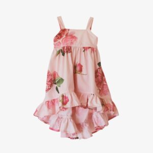 Phi jurk ruche rozen