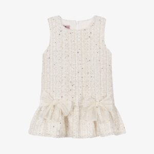 Phi jurk tweed strik beige