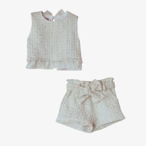 Phi tweed hesje en short strik