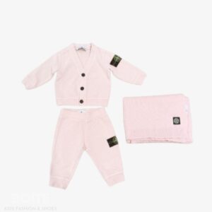 Stone set in doos 3pcs roze