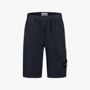 Stone short linnen zak patch